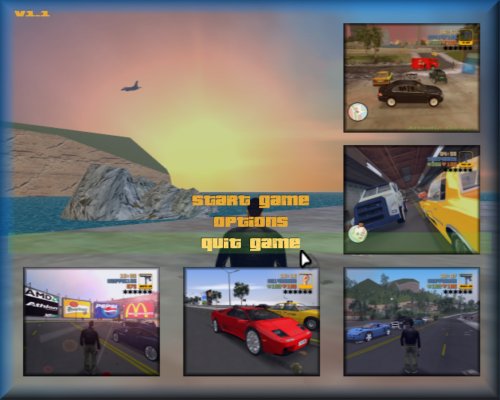 RealGTA3 in-game menu