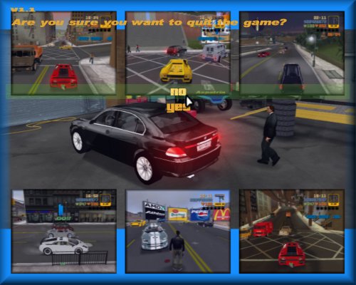 RealGTA3 in-game menus